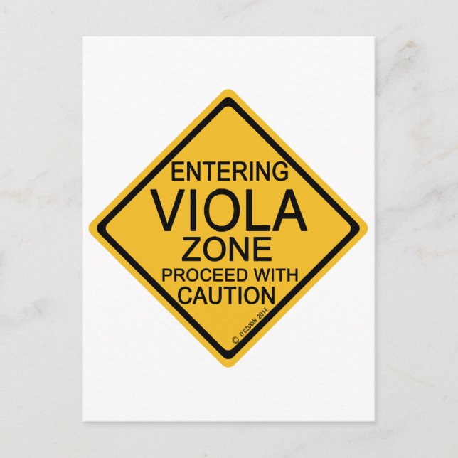 Cartão Postal Entrando na Zona da Viola (Frente)