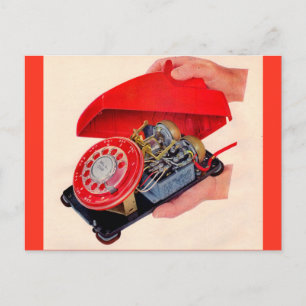 Cartão Postal entranhas telefônicas reveladas