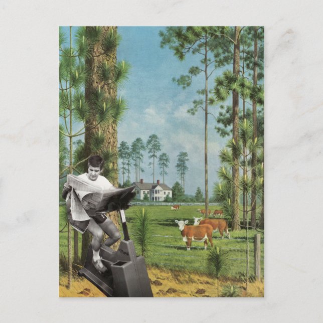 Cartão Postal Entrar em forma - (Frente)