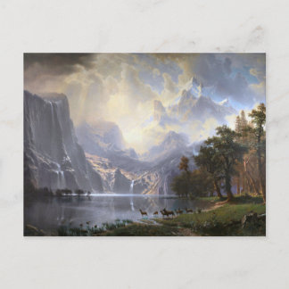 Cartão Postal Entre a Sierra Nevada, Califórnia por Bierstadt