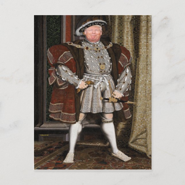 Cartão Postal Entre em contato com Donald J. Trump Lyin' King Po (Frente)