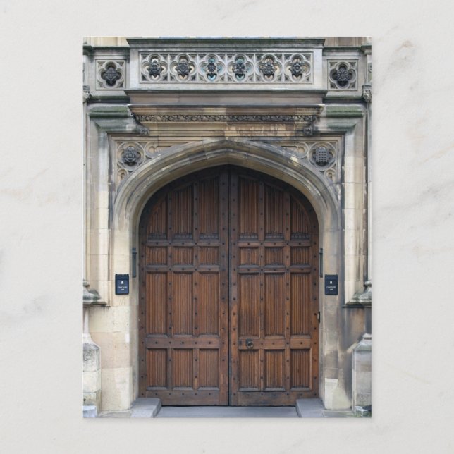 Cartão Postal Entre nas portas do Parlamento - Westminster (Frente)