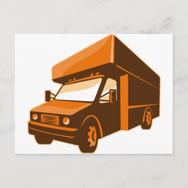 Cartão Postal entrega de caminhão em movimento (Frente)