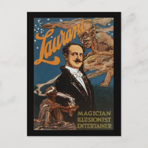 Cartão Postal Entretenedor ilusionista Laurant
