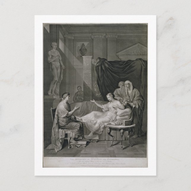 Cartão Postal Entrevista de Augusto e Cleópatra, gravada (Frente)