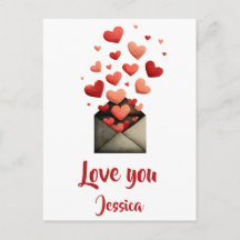 Envelope Design Amor Você no Dia dos Namorados