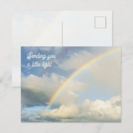 Cartão Postal Enviando a Você um Pequeno Arco-Íris de Luz Pensan