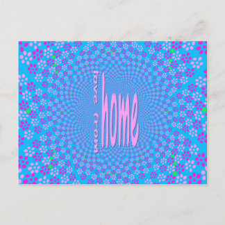 Cartão Postal Enviando Amor de Casa