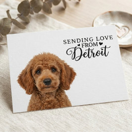 Cartão Postal Enviando Amor de Detroit