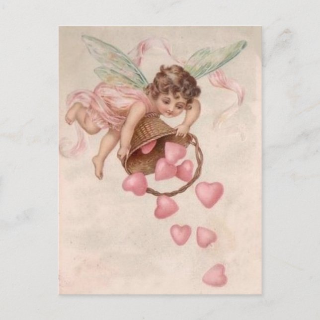 Cartão Postal Enviando Corações do Seu Jeito (Frente)