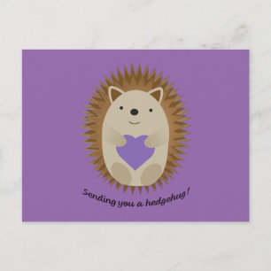 Cartão Postal Enviando-lhe um Hedgehog Hedgehug