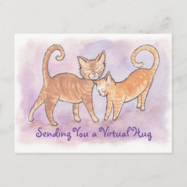 Cartão Postal Enviando um Cartão-postal de Gatinho de Hug Virtua