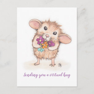 Cartão Postal Enviando um Cartão-postal do mouse Hug Virtual