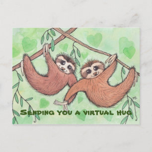 Cartão Postal Enviando um Cartão-Postal Virtual Hug Sloth