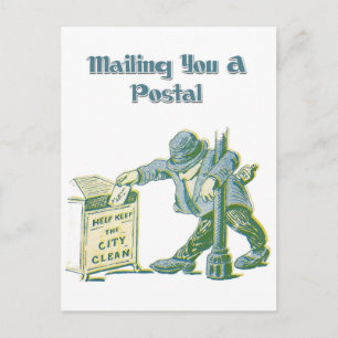 Cartão Postal Enviando uma correspondência para você - ou não!