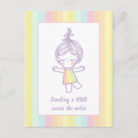 Enviando uma Grande Garota do Arco-Íris de Pastel