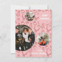 Cartão Postal Enviar uma mensagem de feriado alegre com este Whi