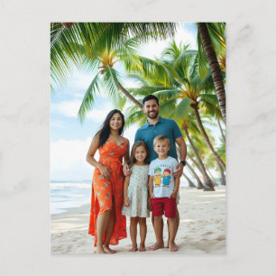 Cartão Postal Envie sua foto de férias e diga olá