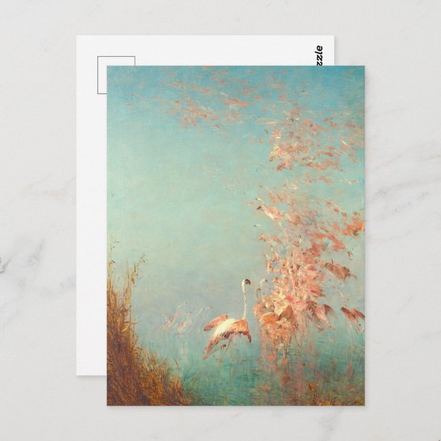 Cartão Postal Envol De Flamants Rosa, Etang De Vaccarès (Frente/Verso)