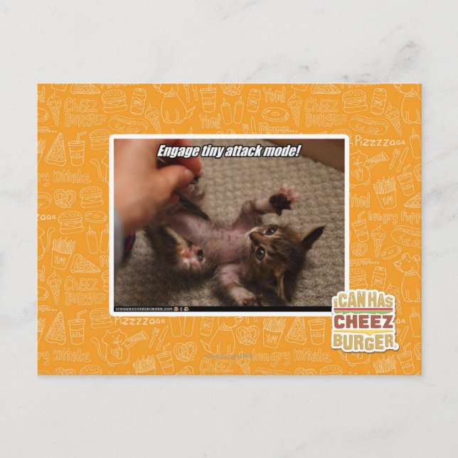 Cartão Postal Envolva o modo de ataque minúsculo! (Frente)