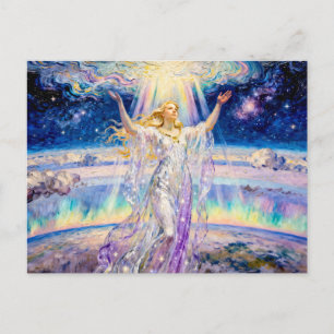 Cartão Postal Eos Deusa da Aurora e Luz Celestial de Gr