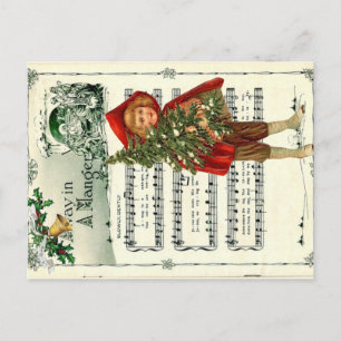 Cartão Postal Ephemera no caminho de uma desnute de Carol no Nat