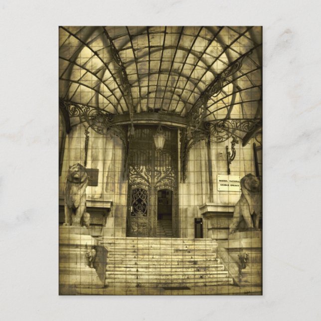 Cartão postal épico Sepia (Frente)