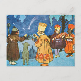 Cartão Postal Epiphany Three Kings from the East by Zdenek Guth