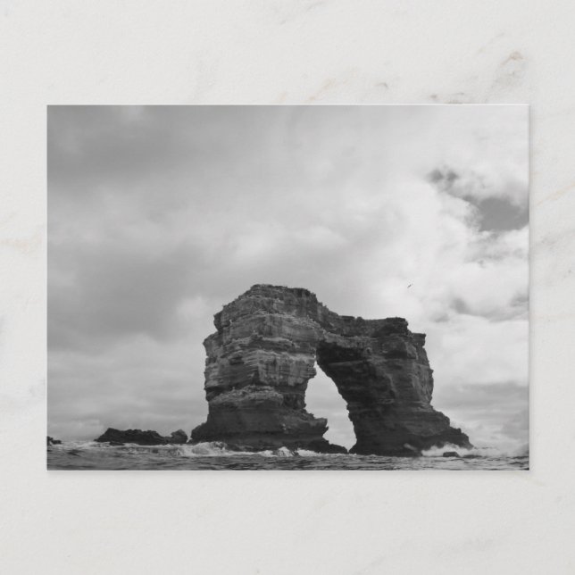 Cartão Postal Equador, Ilhas Galápagos, Ilha Darwin, Ondas (Frente)