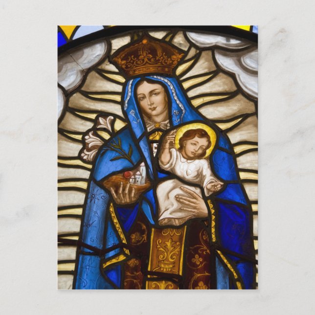 Cartão Postal Equador, Quito. Estátua da Virgem Alada (Frente)