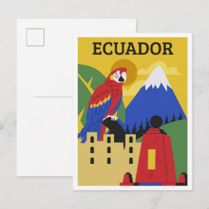Cartão Postal Equador uma Viagem Colorida