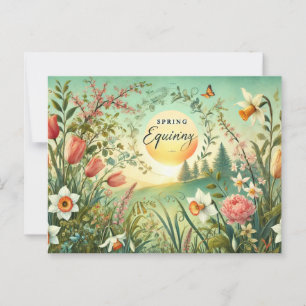 Cartão Postal Equinox primavera