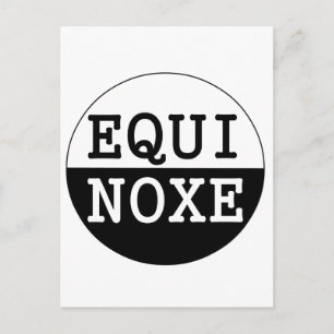 Cartão Postal équinoxe preto e branco