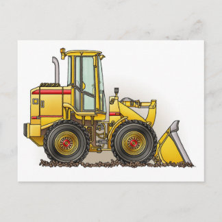 Cartão Postal Equipamento de construção do carregador de pneus d
