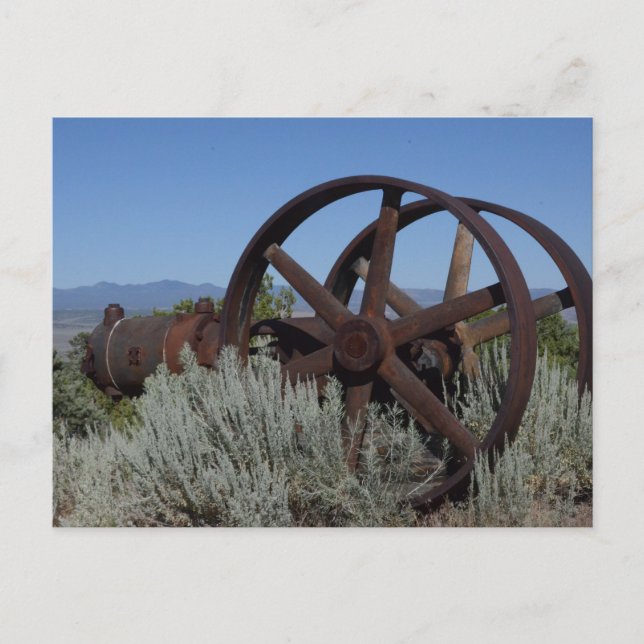 Cartão Postal Equipamento de Minas de Nevada (Frente)