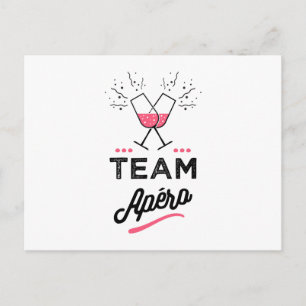 Cartão Postal Equipe apero Femme