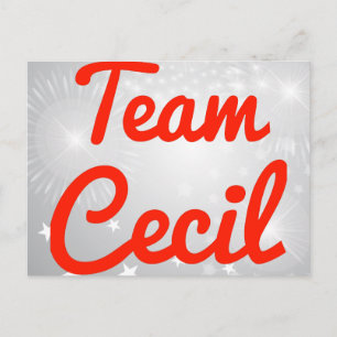 Cartão Postal Equipe Cecil