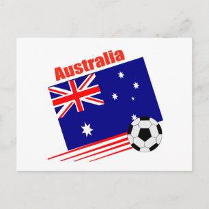 Cartão Postal Equipe de futebol da Austrália