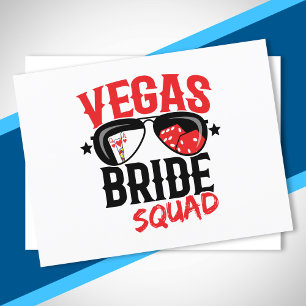 Cartão Postal Equipe de Noiva de Casamento em Vegas Festa de Des