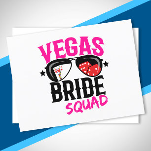 Cartão Postal Equipe de Noiva de Casamento em Vegas Festa de Des