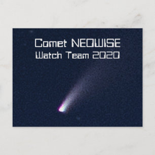 Cartão Postal Equipe de vigilância do Comet NEOWISE 2020