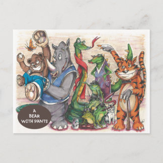 Cartão Postal Equipe do Livro "Um Urso com Calças"