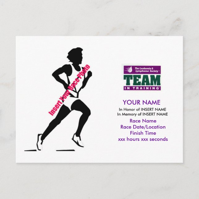 Cartão Postal Equipe em treinamento: Obrigado Cartão-postal (Frente)