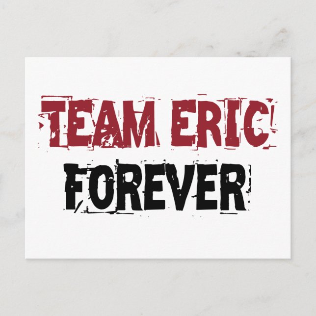 Cartão Postal Equipe Eric Forever (Frente)