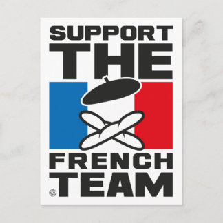 CARTÃO POSTAL EQUIPE FRANCESA