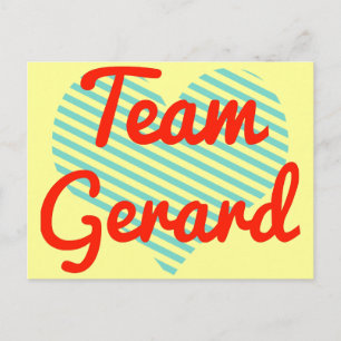 Cartão Postal Equipe Gerard