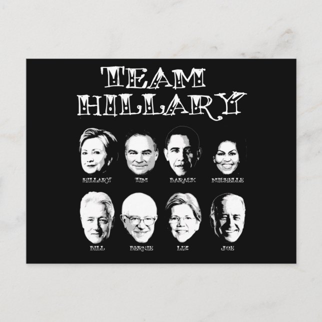 Cartão Postal Equipe Hillary - Equipe Hillary (Frente)