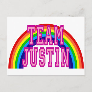 Cartão Postal Equipe Justin