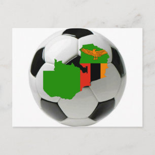 Cartão Postal Equipe Nacional Zâmbia
