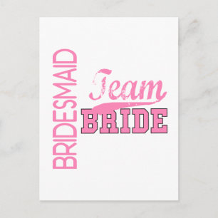 Cartão Postal Equipe Noiva 1 BRIDESMAID